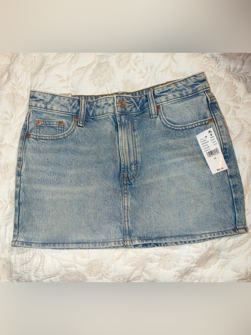 PacSun Light Blue Denim Mini Skirt size 25